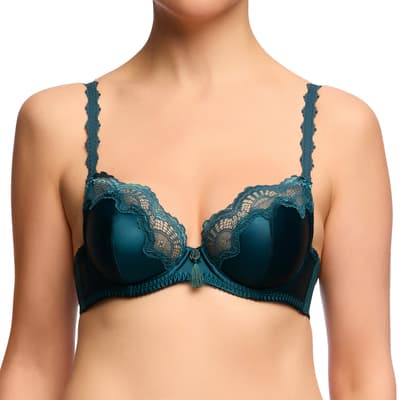 Green Starlift Balconette Bra