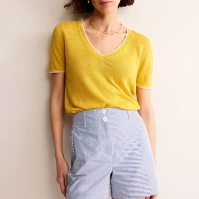 Yellow Linen Maggie T-Shirt