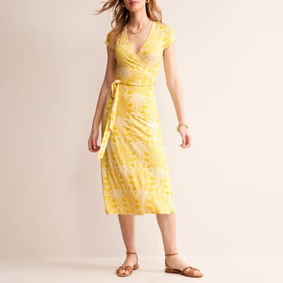 Yellow Joanna Wrap Dress 