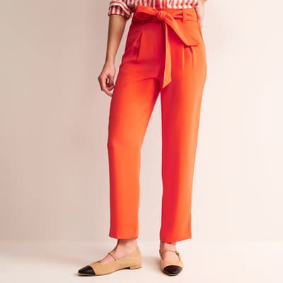 Orange Tapered Trousers 