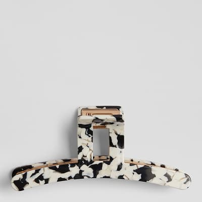 Mable Black And White Marble Acrylic Claw Clip