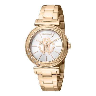 Women's Rose Gold Roberto Cavalli Stainless Steel Watch 34mm