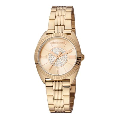 Women's Rose Gold Roberto Cavalli Stainless Steel Watch 30mm