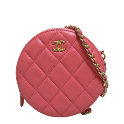 Pink Chanel Matelasse Shoulder Bag - AB