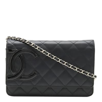 Black Chanel Cambon Wallet - A
