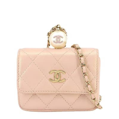Pink Chanel Matelasse Wallet - AB