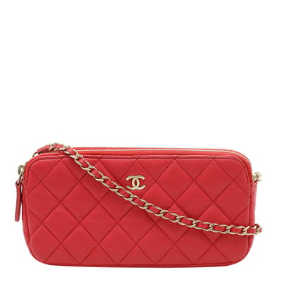 Red Chanel Clutch - A