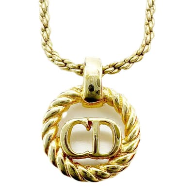 Gold Dior Necklace- A