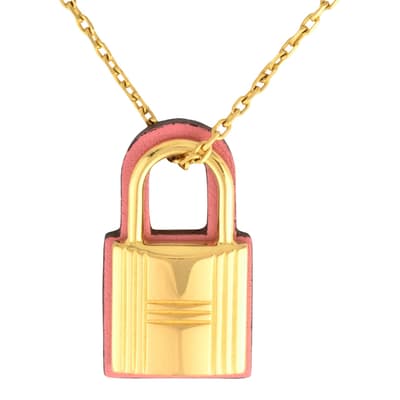 Gold Hermes Kelly Necklace- AB