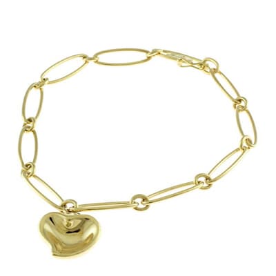 Gold Tiffany & Co Full Heart Bracelet- AB