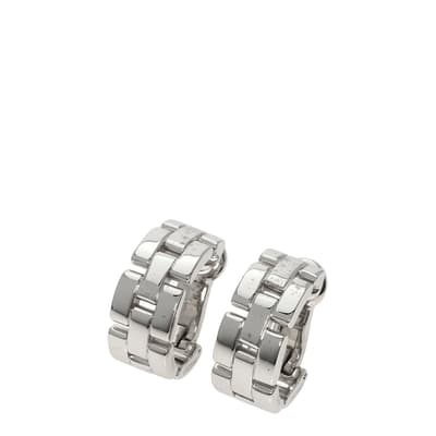 Silver Cartier Maillon Panthere Earring- AB