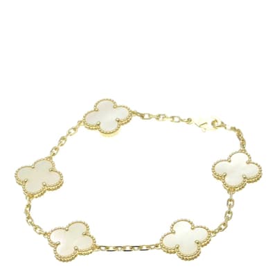 Gold Van Cleef & Arpels Vintage Alhambra Bracelet- A