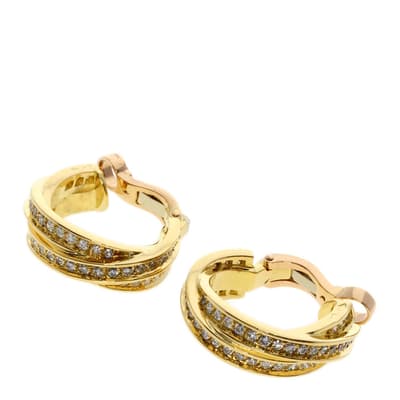 Gold Cartier Trinity Earrings - AB