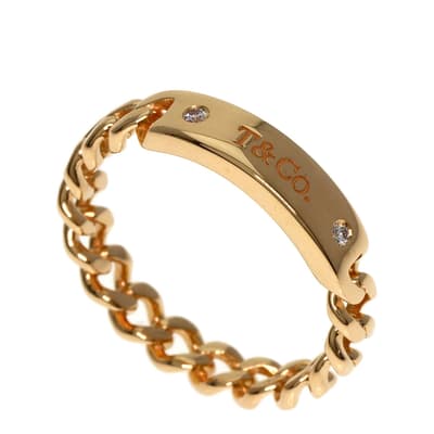 Gold Tiffany & Co Micro-Lien Ring - AB