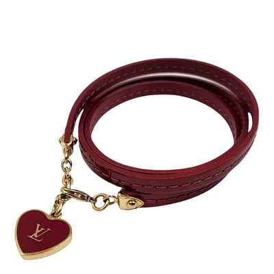 Red Louis Vuitton Bracelet - AB