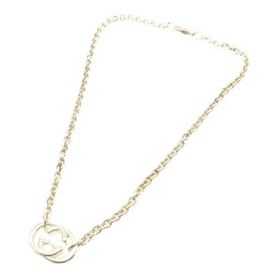 Silver Gucci Interlocking Necklace - AB