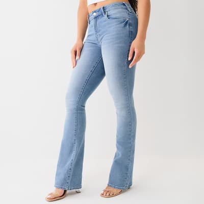 Blue Becca Crystal Bootcut Jeans