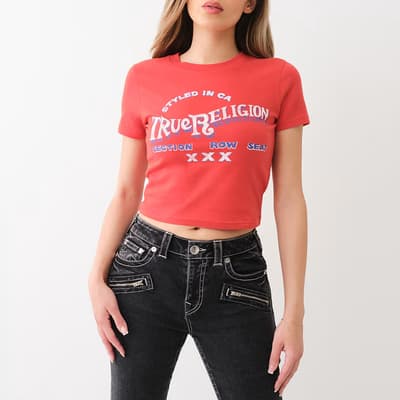 Red Vintage Logo Baby T-Shirt