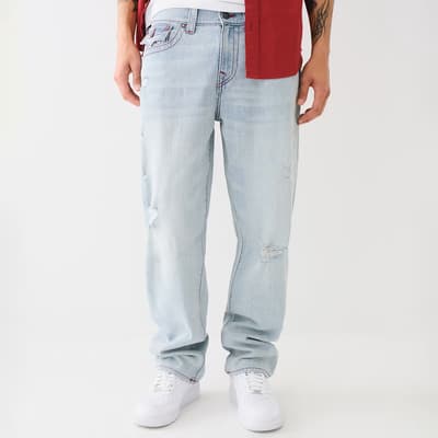 Pale Blue Bobby Baggy Stretch Jeans