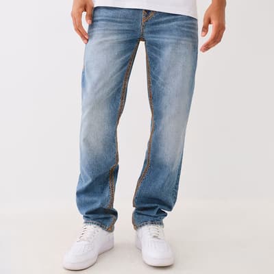 Mid Blue Ricky Super Flap Stretch Jeans