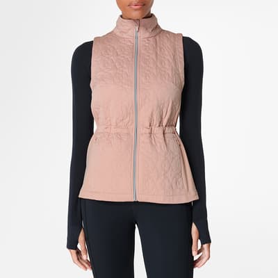 Ash Pink Fast Track Thermal Running Vest