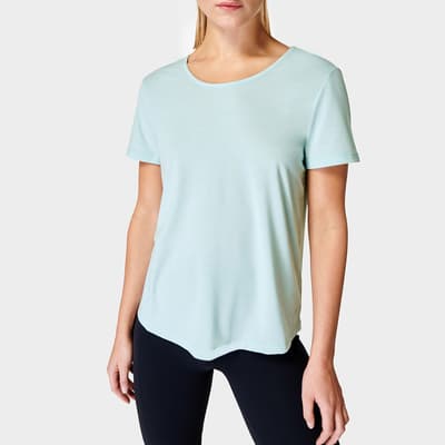 Vista Blue Twist Yoga T-Shirt