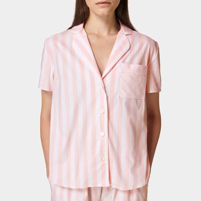 Pink Stripe Restful Sleep Short Sleeve Shirt