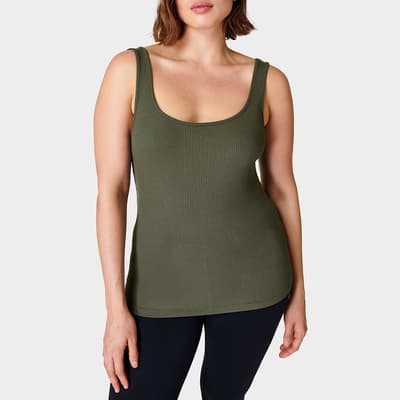 Olive Green Harper Scoop Neck Tank