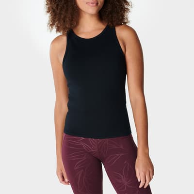 Black Mindful Seamless High Neck Yoga Tank Top