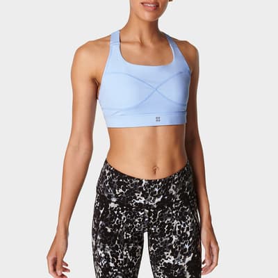 Breeze Blue Power Medium Impact Sports Bra