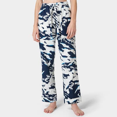 Blue Peaks Print Restful Sleep Pant