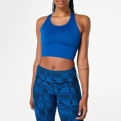 Oxford Blue Stamina Longline Workout Bra