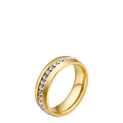 Stephen Oliver Men's Gold And CZ Eternity Ring