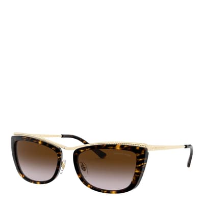 Light Gold/Dark Tortoise Zaria Sunglasses 56mm