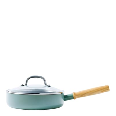 Blue Mayflower Non-Stick Saute Pan, 24cm/2.7L