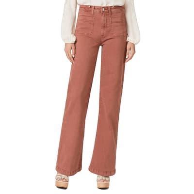 Rust Wide Leg Leenah Jeans