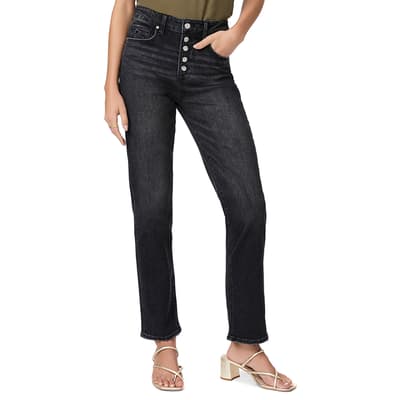 Washed Black Stella Straight Leg Jeans