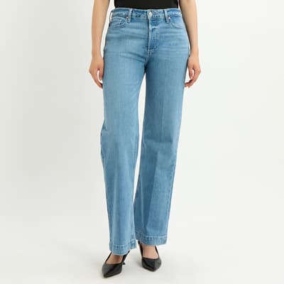 Blue Wide Leg Leenah Jeans