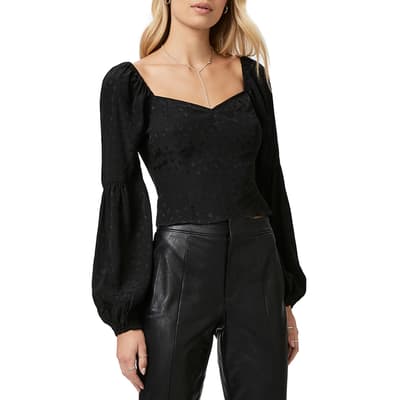 Black Sydnee Blouson Blouse