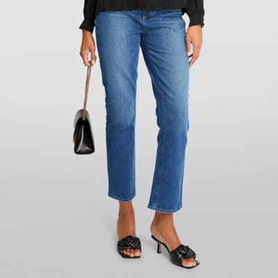 Mid Wash Knockout Straight Leg Jeans