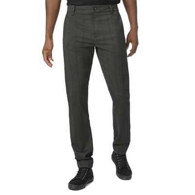 Charcoal Stripe Stafford Straight Trouser