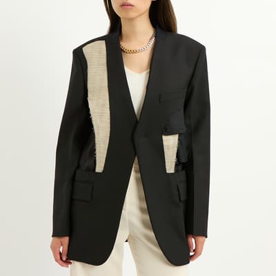 Black Cut Out Blazer