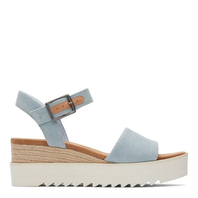 Women's Blue Diana Wedge