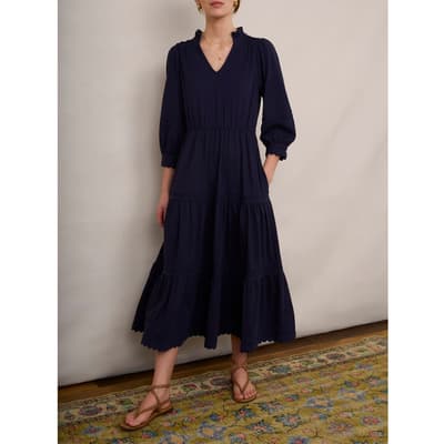 Midnight Cotton Primrose Jersey Dress