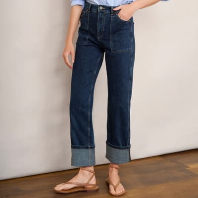 Dark Blue Kelsey Turn Back Jean