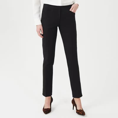 Black Hailey Slim Cotton Blend Trousers