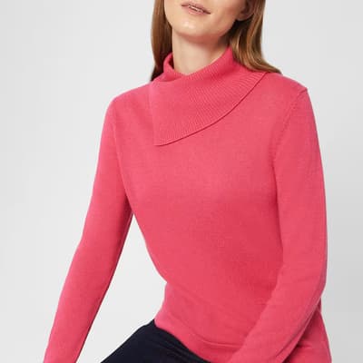 Pink Courtney Wool Blend Jumper