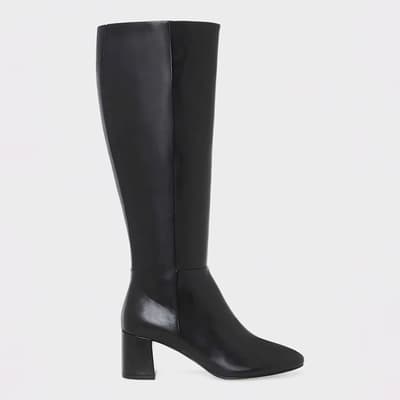 Black Leather Imogen Long Boot