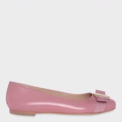 Pink Leather Cristie Ballet Flat