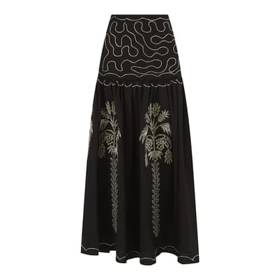 Black & Gold Pia Skirt